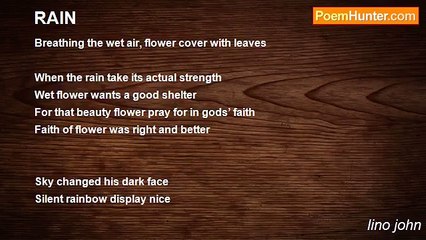 lino john - RAIN