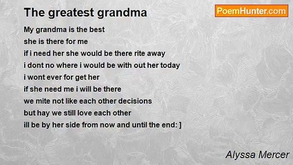 Alyssa Mercer - The greatest grandma