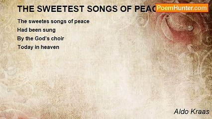 Aldo Kraas - THE SWEETEST SONGS OF PEACE