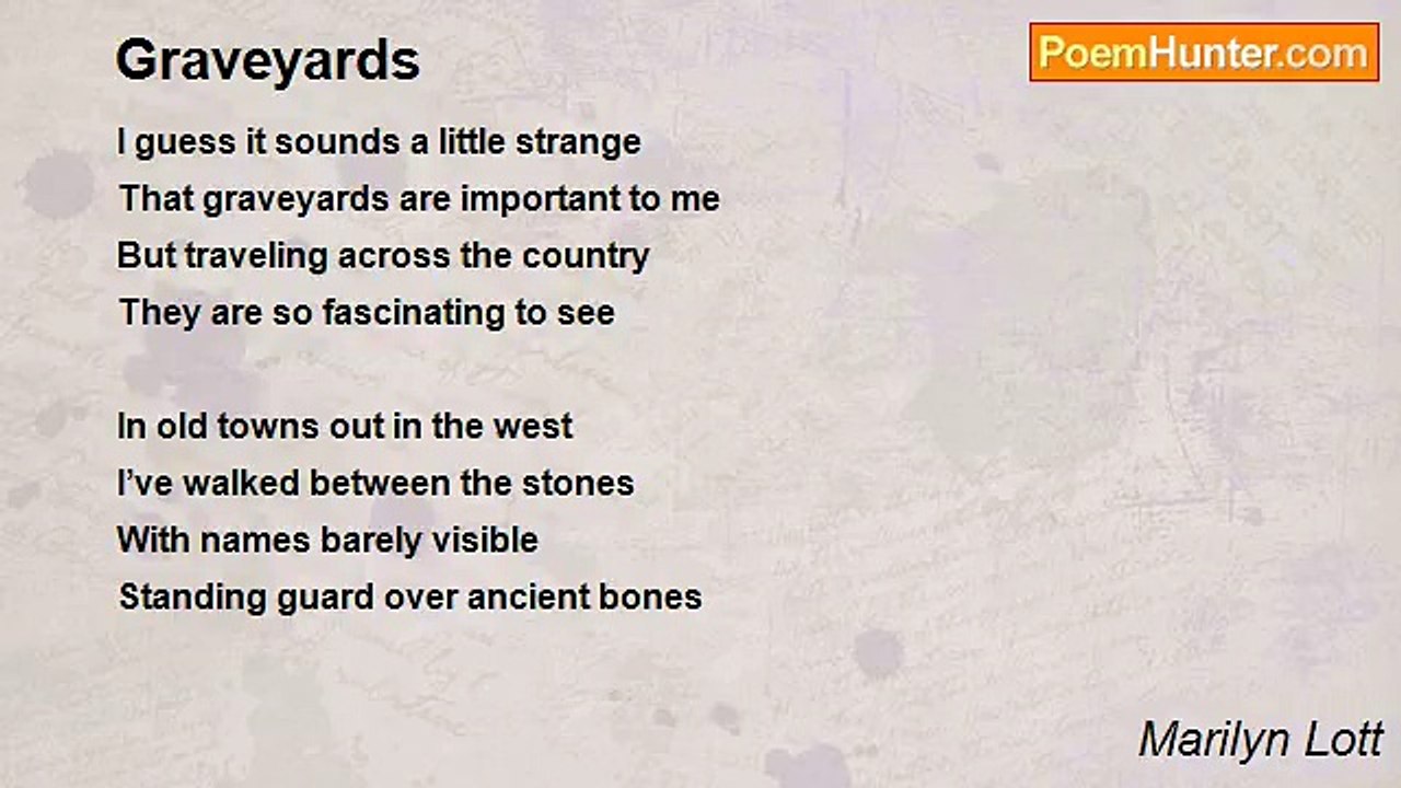 Marilyn Lott - Graveyards