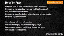 Nkululeko Mdudu - How To Pray