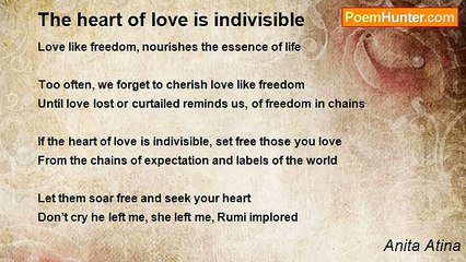 Anita Atina - The heart of love is indivisible