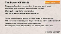 Francis Duggan - The Power Of Words