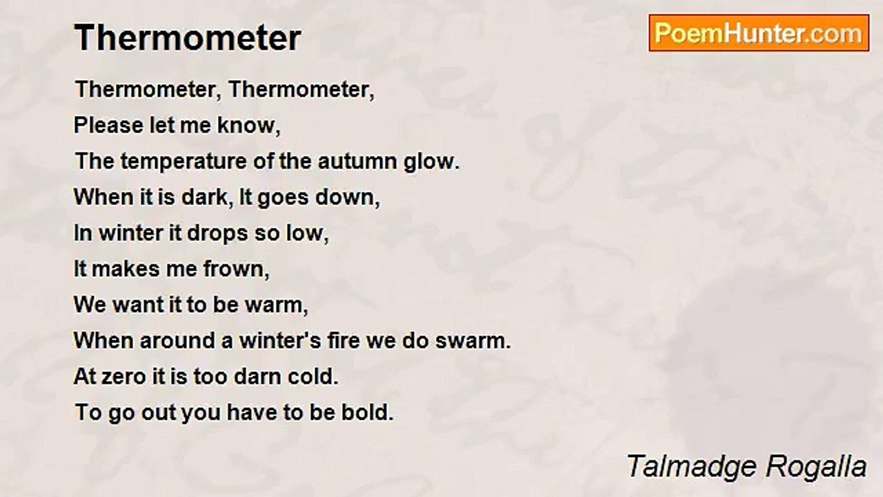 Talmadge Rogalla - Thermometer