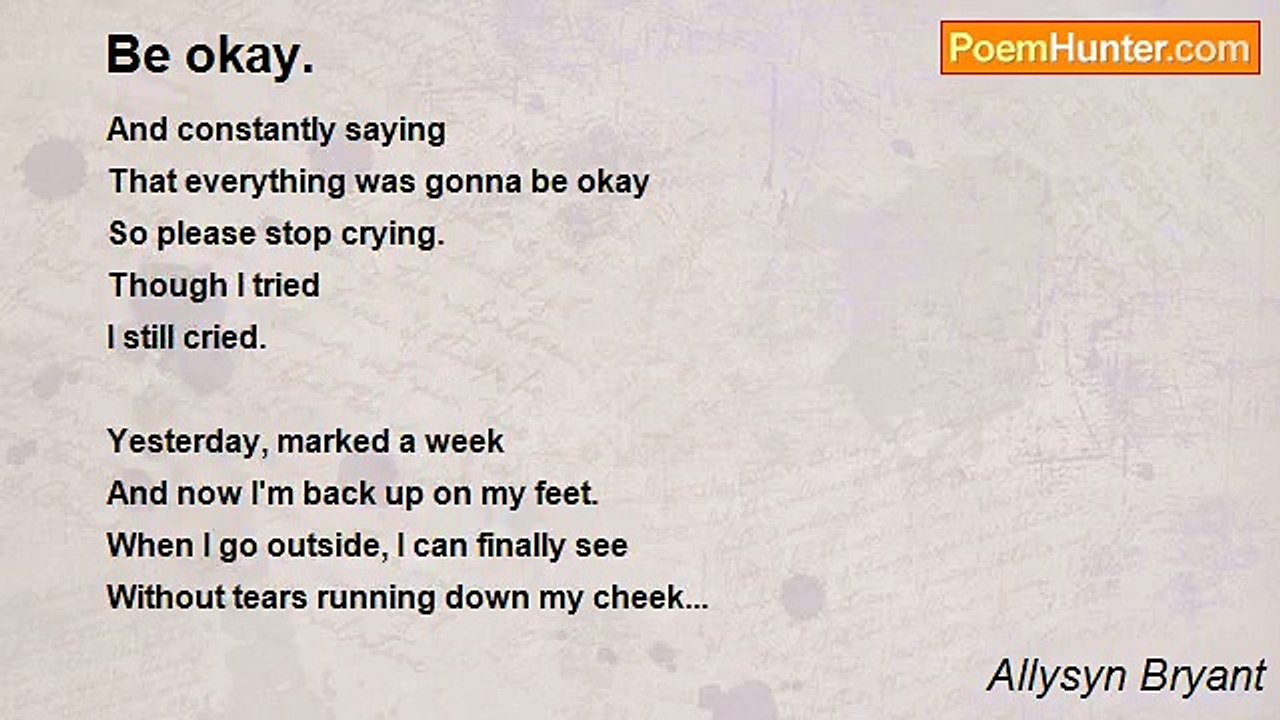 Allysyn Bryant - Be okay.
