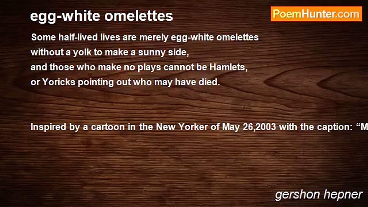 gershon hepner - egg-white omelettes