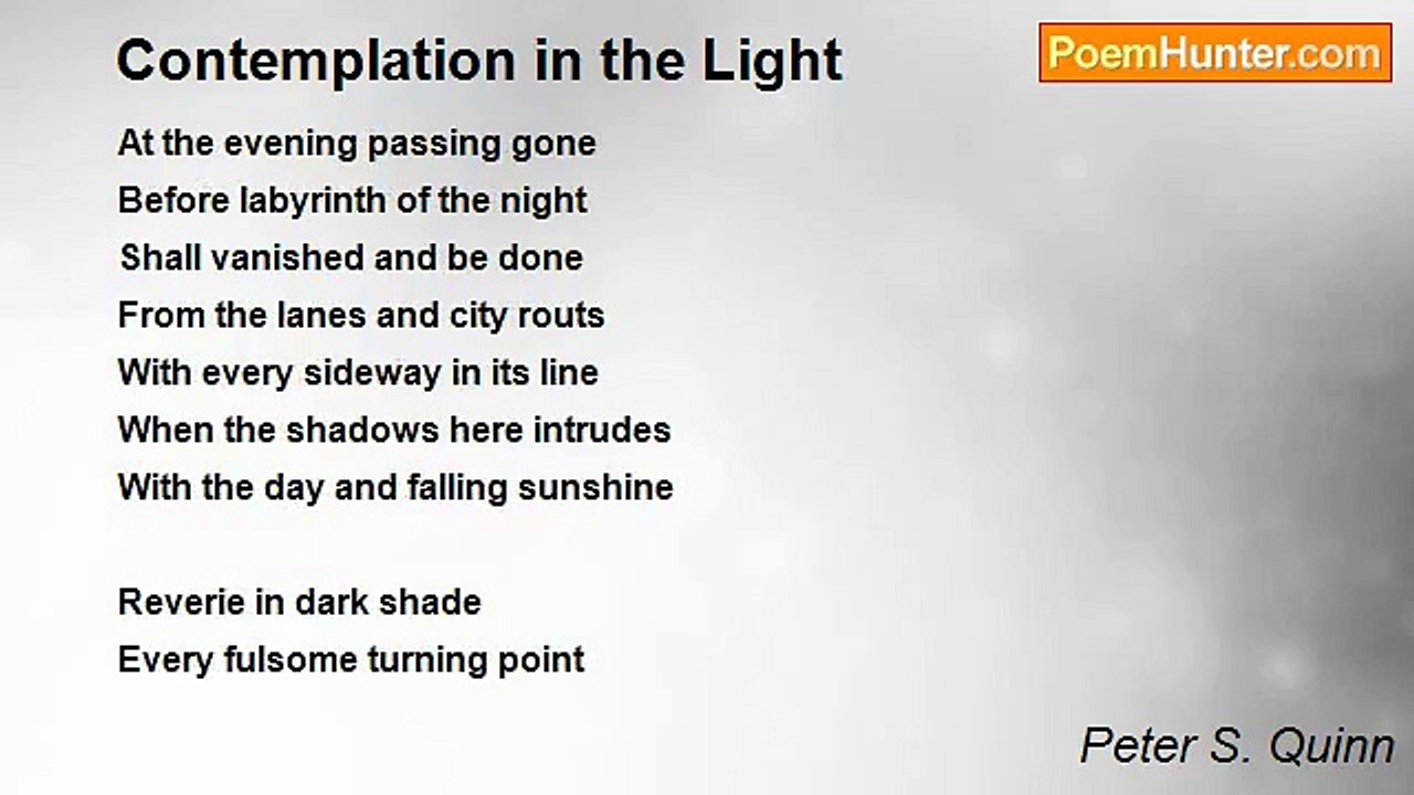 Peter S. Quinn - Contemplation in the Light