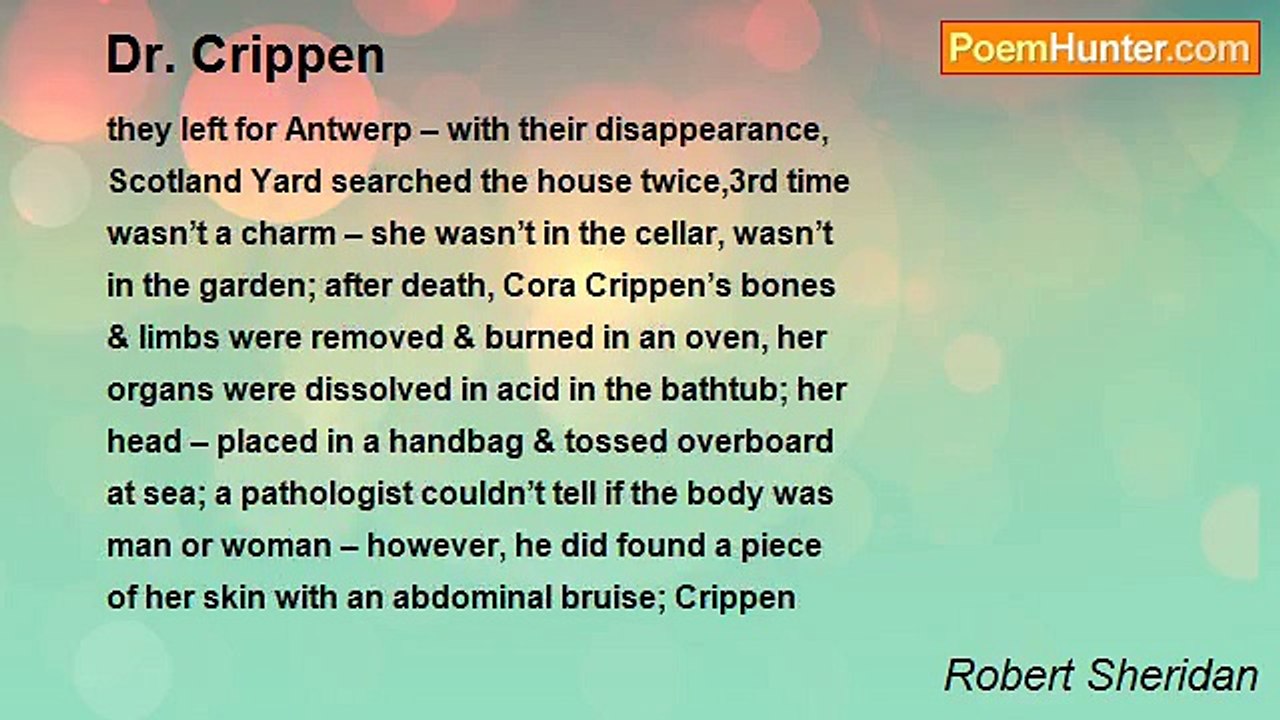Robert Sheridan - Dr. Crippen