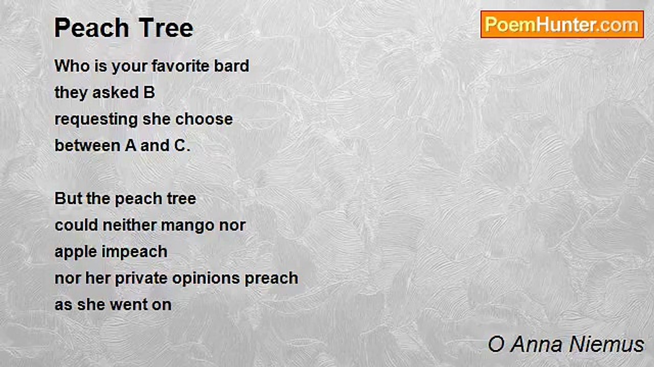 O Anna Niemus - Peach Tree