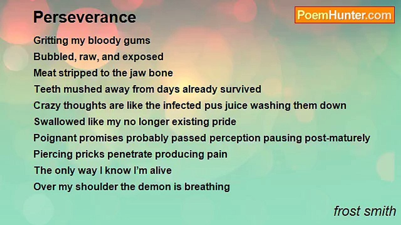 frost smith - Perseverance