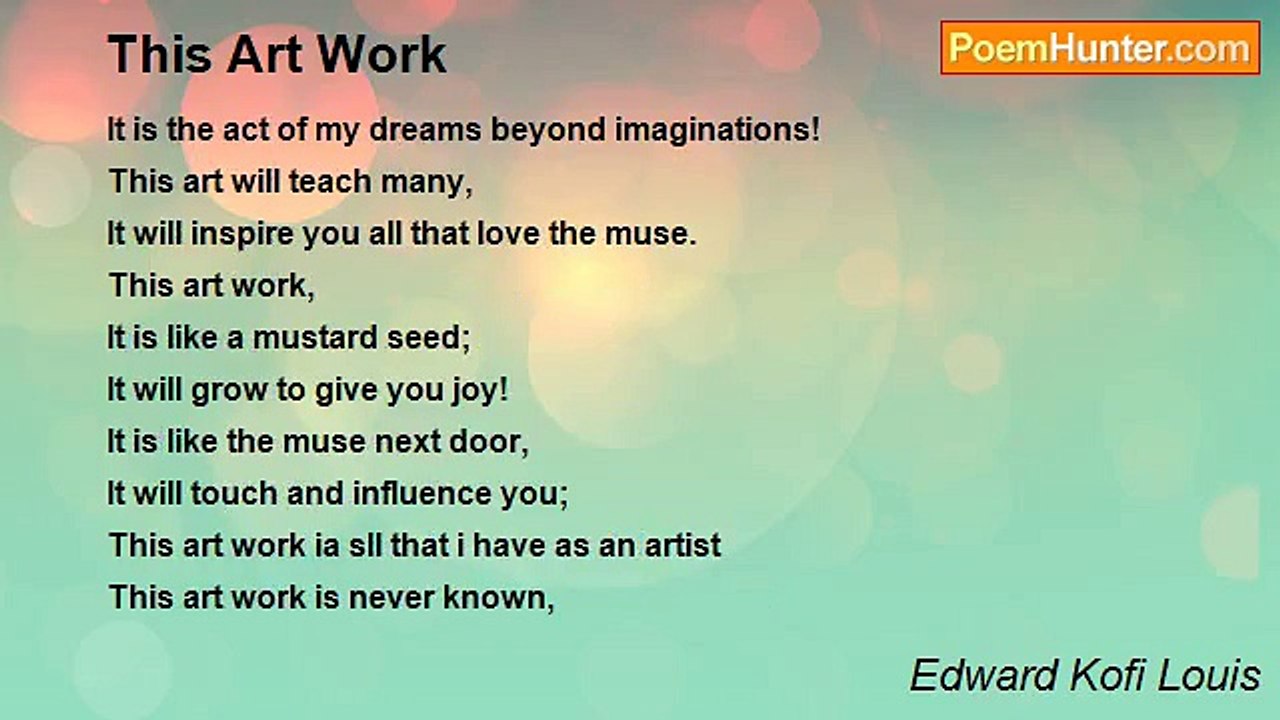 Edward Kofi Louis - This Art Work