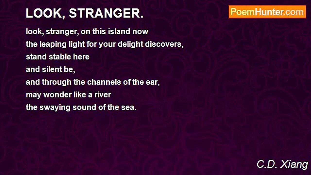 C.D. Xiang - LOOK, STRANGER.