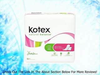 Kotex Natural Balance Jumbo Pack - Unscented
