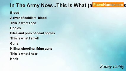 Zooey Lichty - In The Army Now...This Is What (alternative version)