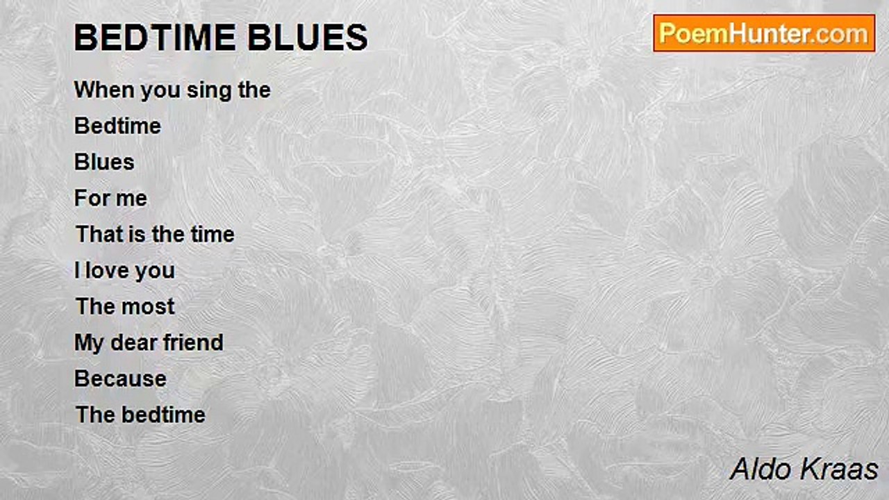 Aldo Kraas - BEDTIME BLUES