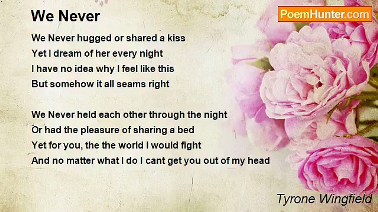 Tyrone Wingfield - We Never