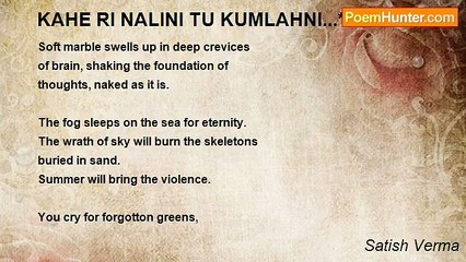 Satish Verma - KAHE RI NALINI TU KUMLAHNI...*