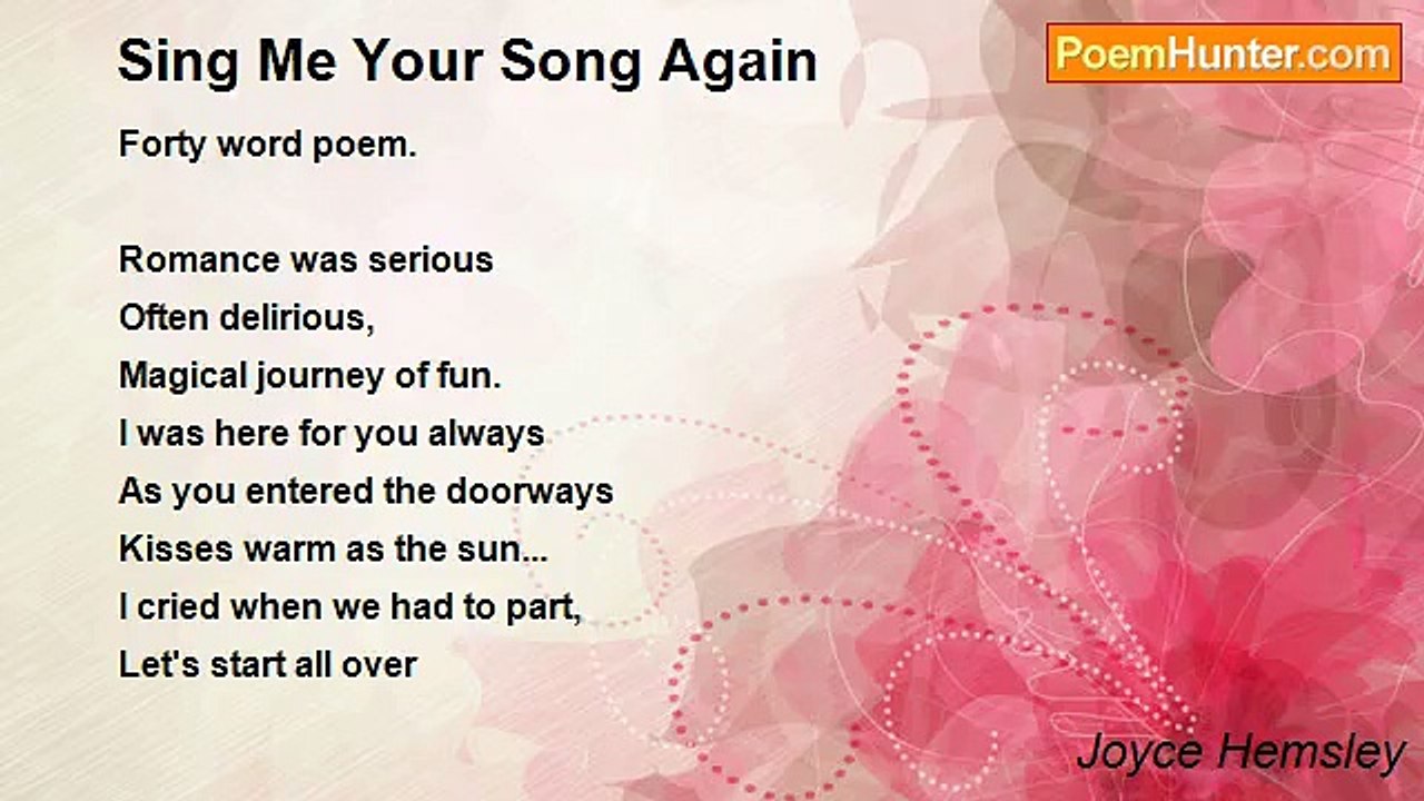 Joyce Hemsley - Sing Me Your Song Again