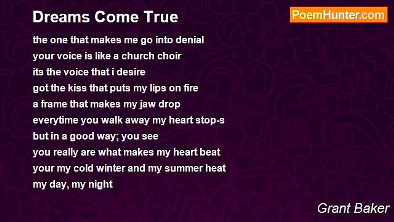 Grant Baker - Dreams Come True