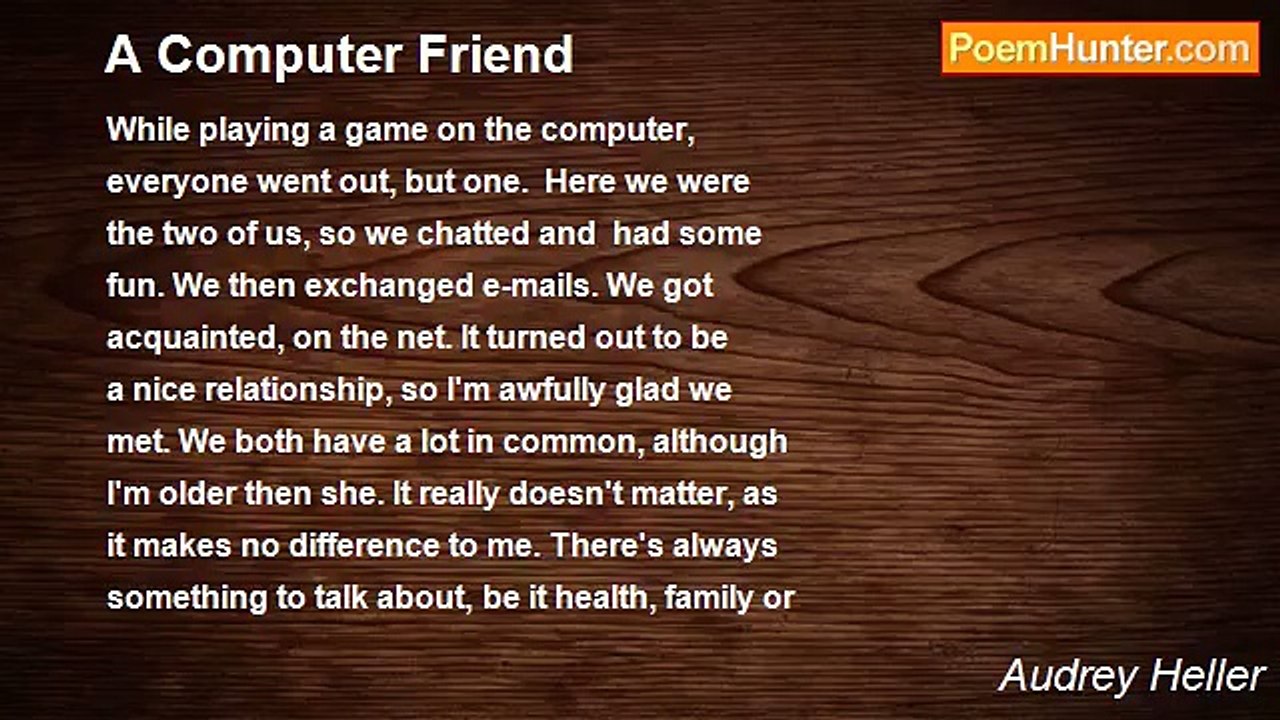 Audrey Heller - A Computer Friend