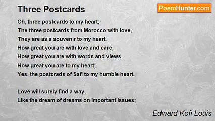 Edward Kofi Louis - Three Postcards