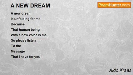 Aldo Kraas - A NEW DREAM