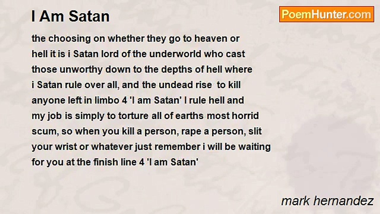 mark hernandez - I Am Satan