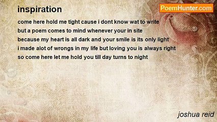 joshua reid - inspiration