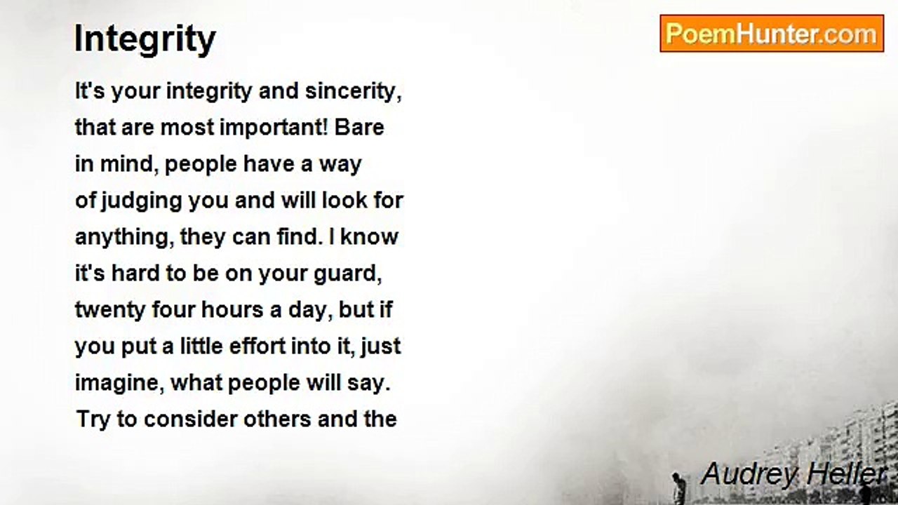 Audrey Heller - Integrity