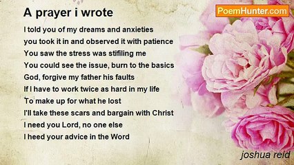 joshua reid - A prayer i wrote
