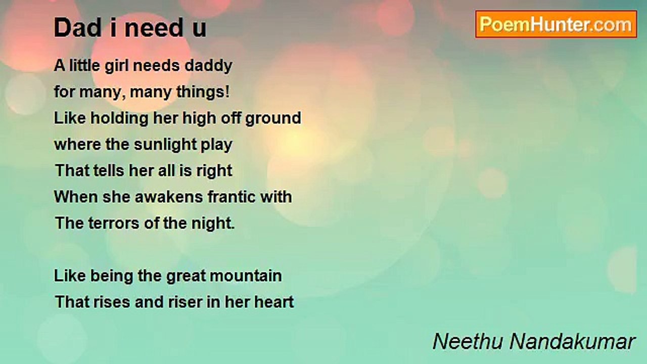 Neethu Nandakumar - Dad i need u