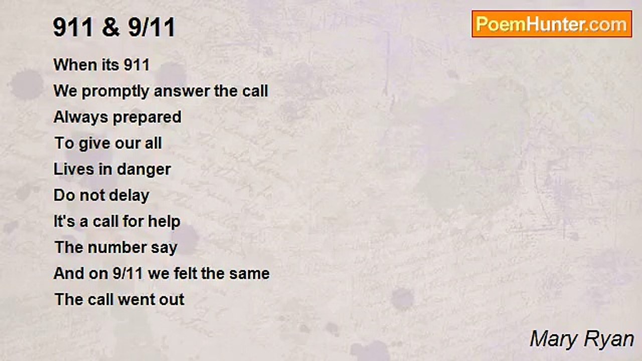 Mary Ryan - 911 & 9/11