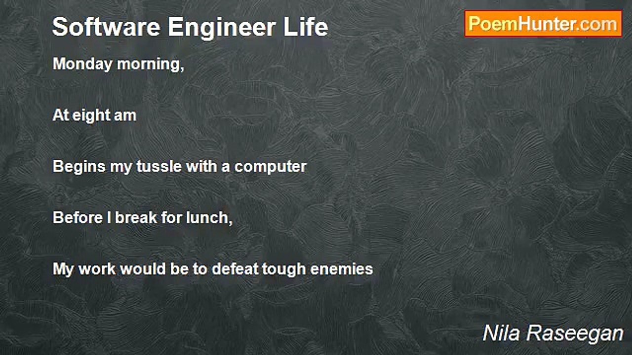 Nila Raseegan - Software Engineer Life
