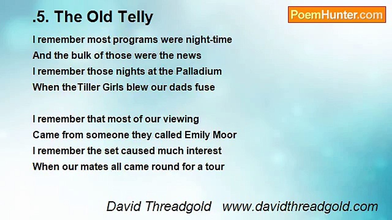 David Threadgold   www.davidthreadgold.com - .5. The Old Telly