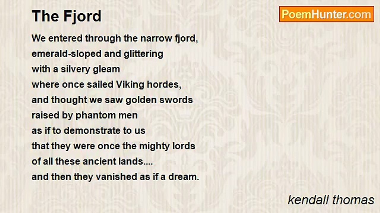 kendall thomas - The Fjord
