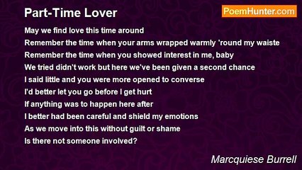 Marcquiese Burrell - Part-Time Lover