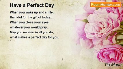 Tia Maria - Have a Perfect Day