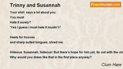 Clum Hare - Trinny and Susannah