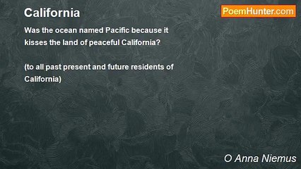 O Anna Niemus - California