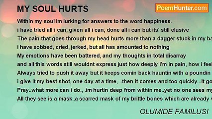 OLUMIDE FAMILUSI - MY SOUL HURTS