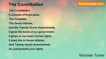 Nicholas Turner - The Constitution