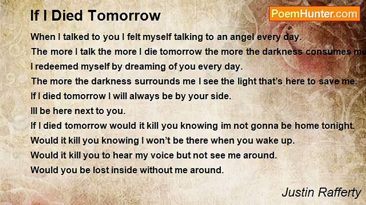 Justin Rafferty - If I Died Tomorrow