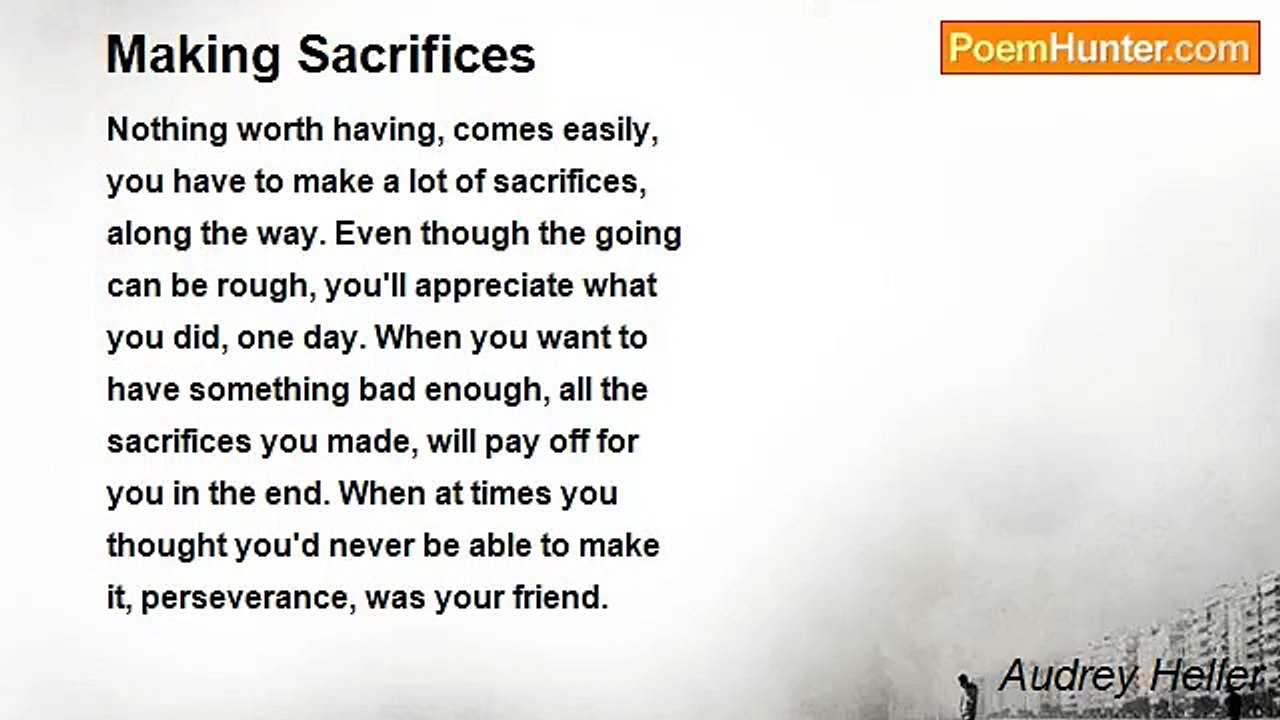 Audrey Heller - Making Sacrifices