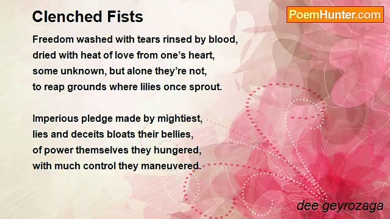 dee geyrozaga - Clenched Fists
