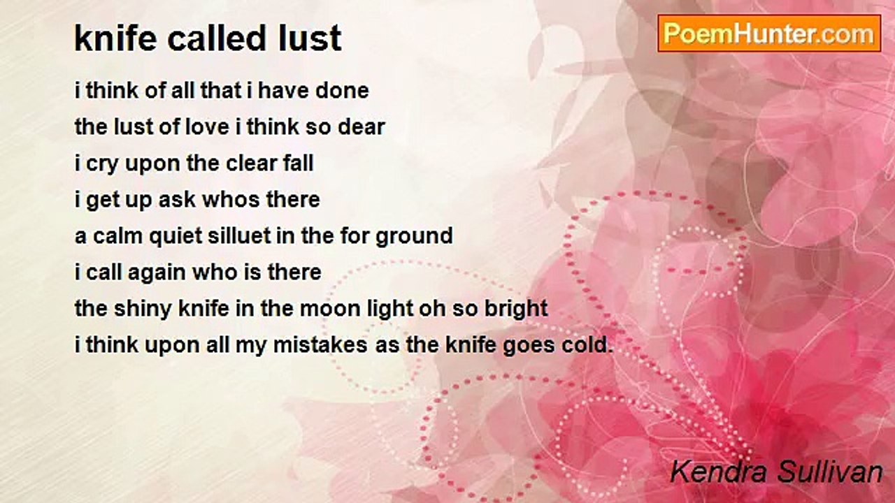 Kendra Sullivan - knife called lust
