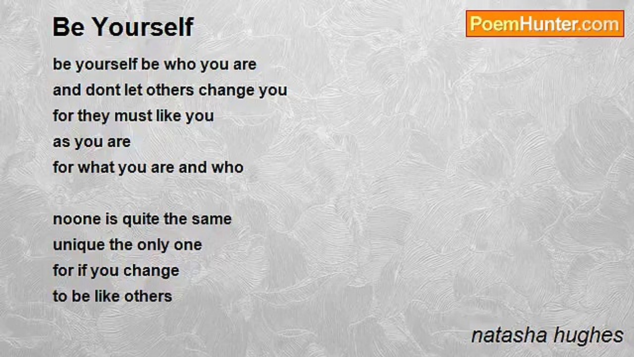 natasha hughes - Be Yourself