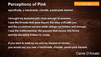 Carrie D'Amato - Perceptions of Pink