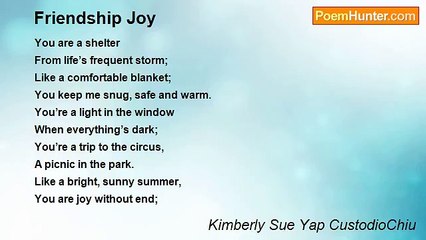 Kimberly Sue Yap CustodioChiu - Friendship Joy