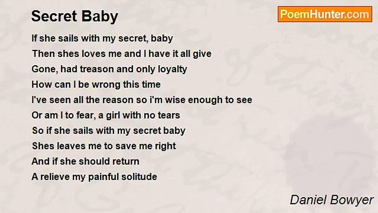 Daniel Bowyer - Secret Baby