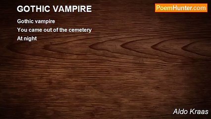 Aldo Kraas - GOTHIC VAMPIRE